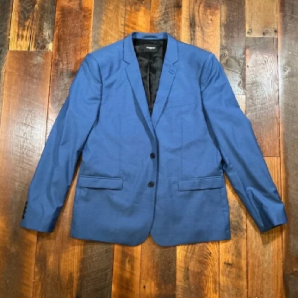 The Kooples Paris Blue Wool Blend Slim Fit Blazer Men’s 54 NWT